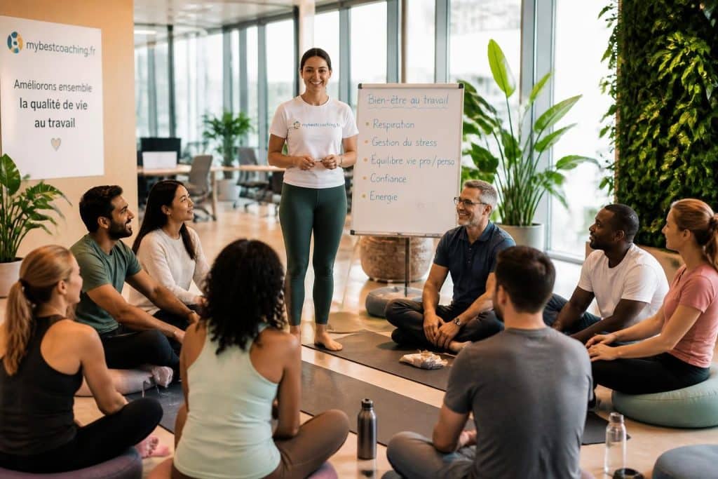 découvrez le coaching bien-être en entreprise avec mybestcoaching.fr et améliorez la qualité de vie au travail pour vos collaborateurs. boostez motivation, productivité et épanouissement professionnel dès aujourd'hui.