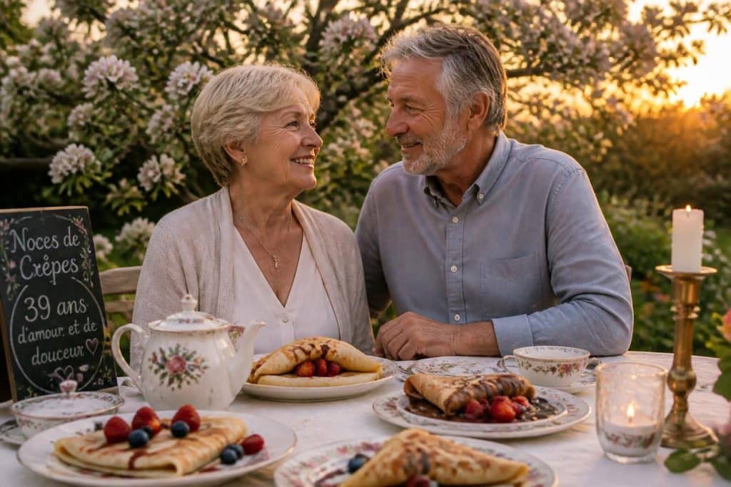découvrez la signification des noces de crêpes pour les 39 ans de mariage et explorez des idées originales pour célébrer cet anniversaire unique en douceur.