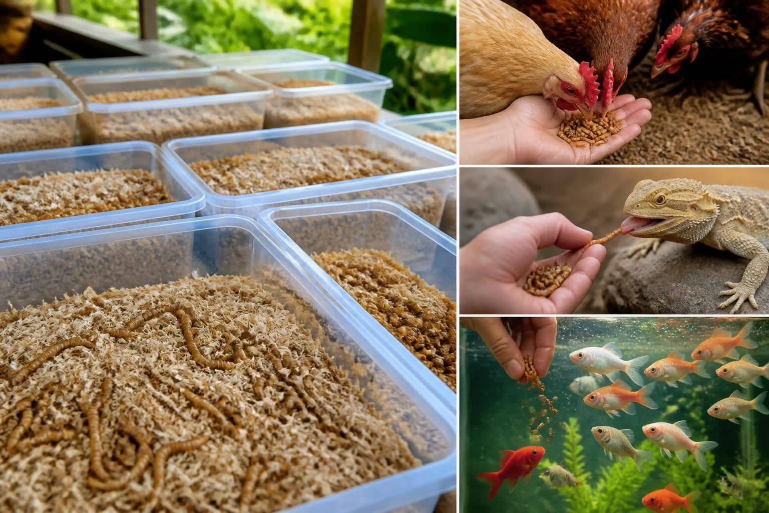 découvrez comment élever des vers de farine, leur utilisation pratique et les bienfaits qu'ils apportent aux animaux. guide complet pour un élevage réussi et une alimentation saine.